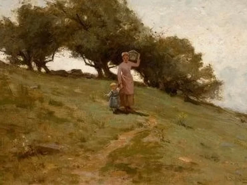 1854-Helen Sheldon Jacobs Smillie - Quando c'è la rugiada sull'erba